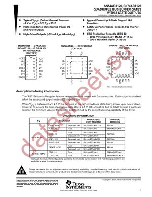 SN74ABT126DBR datasheet  